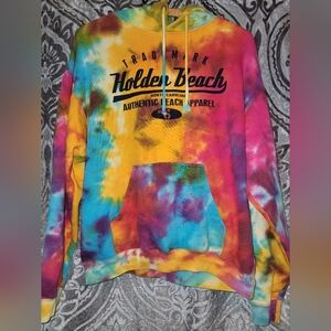 Yellow and Blue Tie-Dye Jacket